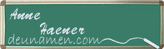 Anne Haener Visitenkarte